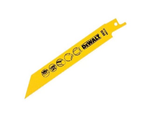 Полотно DeWALT для шабельних пилок, біметалічний, швидкий пропил, 152 мм, 18 TPI, 5 шт (DT2384)