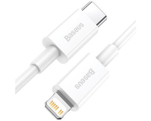 Дата кабель USB-C to Lightning 1.0m 20W Superior Series White Baseus (CATLYS-A02)