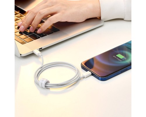 Дата кабель USB-C to Lightning 1.0m 20W Superior Series White Baseus (CATLYS-A02)