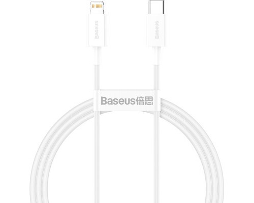 Дата кабель USB-C to Lightning 1.0m 20W Superior Series White Baseus (CATLYS-A02)