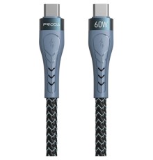 Дата кабель USB-C to USB-C 1.5m PD-B70a Proda (PD-B70a-GR)