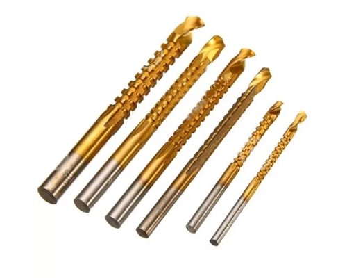 Набір свердл Werk фрезерних 6 шт.(3, 4, 5, 6, 6.5, 8 мм) 2039712 (107752)