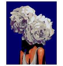 Картина по номерам ZiBi Квіти у волоссі 40*50 см ART Line (ZB.64225)