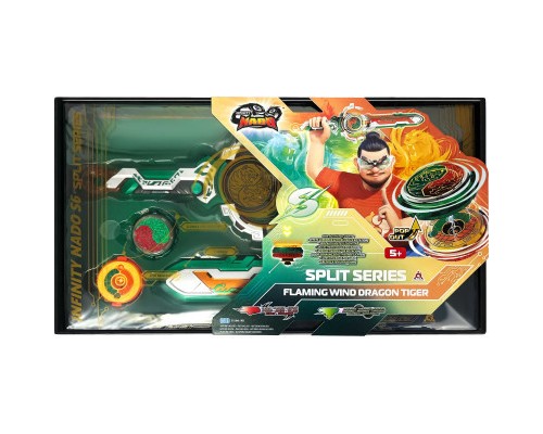Дзига Auldey Infinity Nado VI серія Split Series Flaming Wind Dragon Tiger Палаючий Вітер Дракон Тигр (EU654145)
