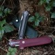 Чохол для ножа Roxon шкіряний для К1 бордовий (caseK1fuchsia)