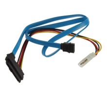 Кабель для передачі даних SATA 7pin (F) to SAS (SFF-8482) 0.7m Value (S0130)