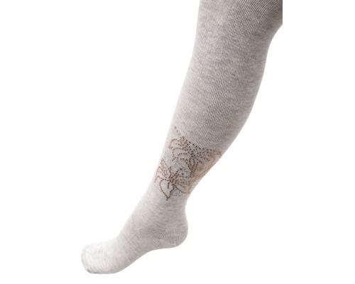 Колготки дитячі UCS Socks з квіткою зі страз (M0C0302-1041-7G-gray)