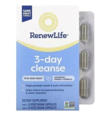 Трави Renew Life Очищення, 3-денна програма, 3-Day Cleanse, Renew Life, 12 вегетар (REN-15978)