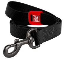 Повідок для собак WAUDOG Waterproof M Ш 20 мм Д 122 см чорний (27271)