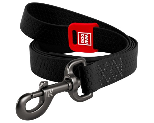 Повідок для собак WAUDOG Waterproof M Ш 20 мм Д 122 см чорний (27271)