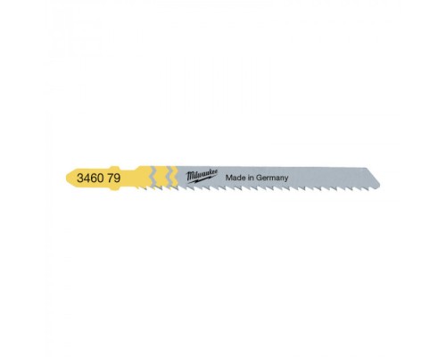 Полотно Milwaukee для лобзика T101BR, 75 мм/ крок зуба 2,5 мм, 5шт, зворотній різ (4932346079)