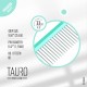 Гребінець для тварин Tauro Pro Line Ultra light line 24.5 см mint (TPLY63489)