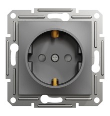 Розетка Schneider Electric ASFORA со штор. антрацит (EPH2900271)