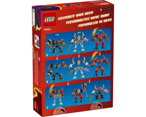Конструктор LEGO NINJAGO Робот вогняної стихії Кая 322 деталей (71806)