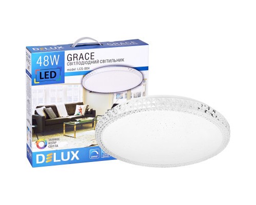 Світильник Delux LCS-004_Grace 48W 3000/6000K+пульт (90021360)