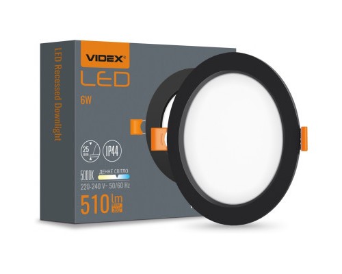 Світильник Videx 6W 5000K Black (VL-DLBR-065B)