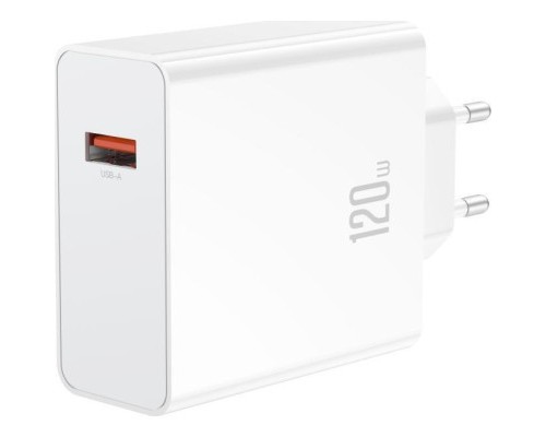 Зарядний пристрій XO L128 120W with cable Type-C white (XO-L128-WH)