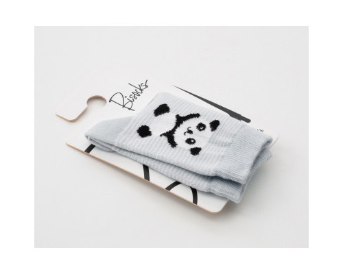 Шкарпетки дитячі Bibaby з пандами (68257-5-gray)