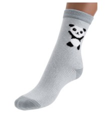 Шкарпетки дитячі Bibaby з пандами (68257-5-gray)