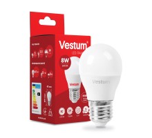 Лампочка Vestum G45 8W 4100K 220V E27 (1-VS-1209)