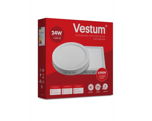 Світильник Vestum LED 24W 6000K 220V (1-VS-5304)
