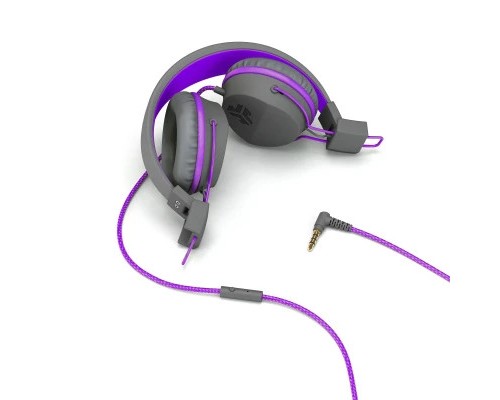Навушники Jlab JBuddies Studio Kids Wired Graphite/Violet (IEUHJKSTUDIORGRYPRP6)