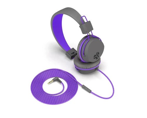 Навушники Jlab JBuddies Studio Kids Wired Graphite/Violet (IEUHJKSTUDIORGRYPRP6)
