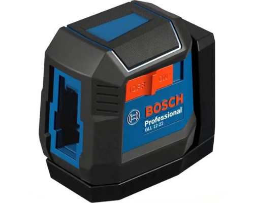 Лазерний нівелір Bosch GLL 12-22, до 12м, 0.3мм/м, чохол, 0.35кг (0.601.065.220)