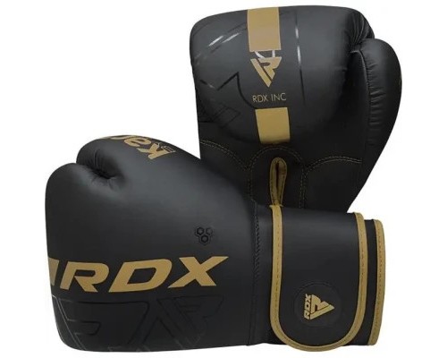 Боксерські рукавички RDX F6 Kara Matte Golden 16 унцій (BGR-F6MGL-16OZ)