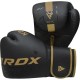 Боксерські рукавички RDX F6 Kara Matte Golden 16 унцій (BGR-F6MGL-16OZ)