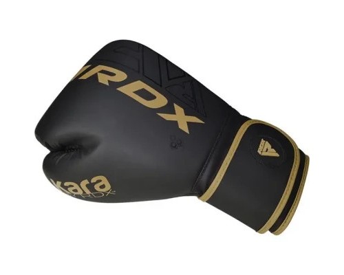 Боксерські рукавички RDX F6 Kara Matte Golden 16 унцій (BGR-F6MGL-16OZ)