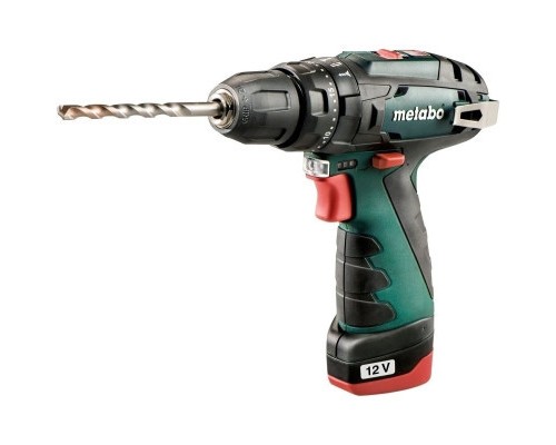 Шуруповерт Metabo PowerMaxx SB BL 12В, 2х2Ah, 20·38Нм, 0-400·0-1500об/хв (601784500)
