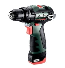 Шуруповерт Metabo PowerMaxx SB BL 12В, 2х2Ah, 20·38Нм, 0-400·0-1500об/хв (601784500)