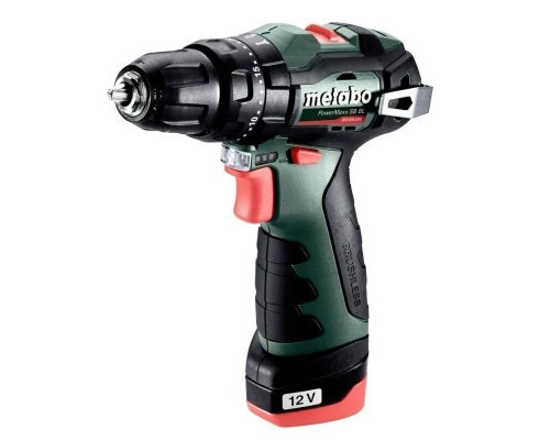 Шуруповерт Metabo PowerMaxx SB BL 12В, 2х2Ah, 20·38Нм, 0-400·0-1500об/хв (601784500)