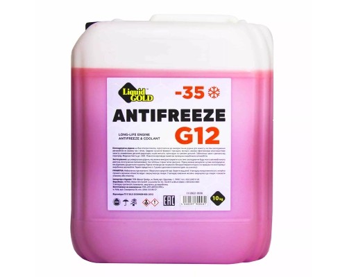 Антифриз Liquid Gold G12 -35°C Червоний 10 л (300481) Антифриз Liquid Gold G12 -35°C Червоний 10 л (300481)