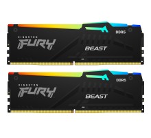 Модуль пам'яті для комп'ютера DDR5 16GB (2x8GB) 6000 MHz Beast RGB XMP Kingston Fury (ex.HyperX) (KF560C30BBAK2-16)