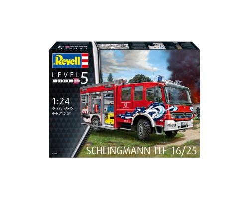 Збірна модель Revell Пожежна машина цистерна TLF 16/25 рівень 5 масштаб 1:24 (RVL-07586)