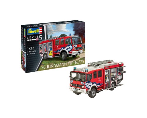 Збірна модель Revell Пожежна машина цистерна TLF 16/25 рівень 5 масштаб 1:24 (RVL-07586)