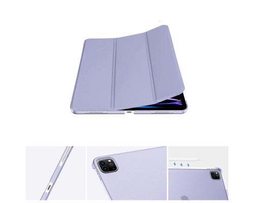 Чохол до планшета BeCover Tri Fold Hard Apple iPad Pro 12.9 2020/2021/2022 Purple (711722)