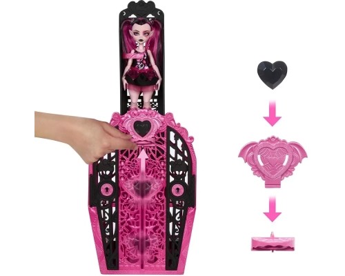 Лялька Monster High Набір-сюрприз Жахо-секрети Дракулори серії Таємниці монстрів (HXH84)