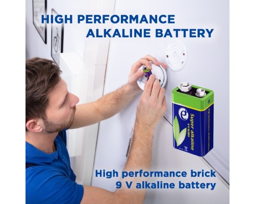 Батарейка EnerGenie Крона 6LR61 9V лужна 1шт (EG-BA-6LR61-01) 