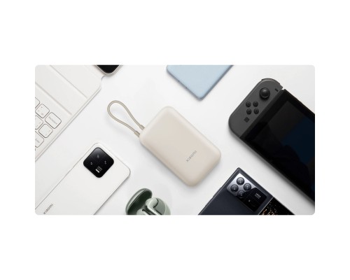 Батарея універсальна Xiaomi 10000mAh 22.5W, Integrated Cable, beige (BHR9072GL) 