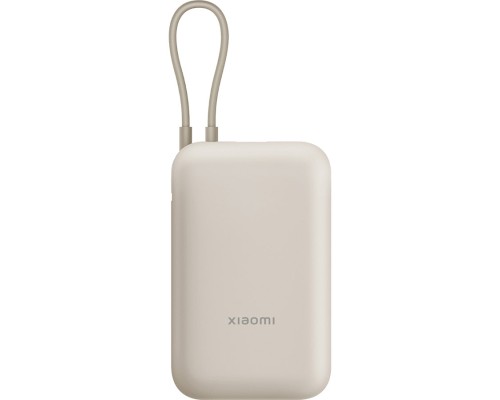 Батарея універсальна Xiaomi 10000mAh 22.5W, Integrated Cable, beige (BHR9072GL) 