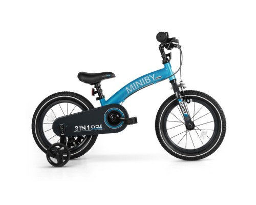 Дитячий велосипед QPlay біговел Miniby 3в1 Blue (CB01MiniByBlue)