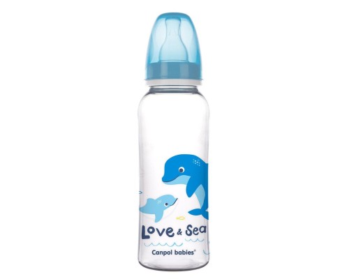 Пляшечка для годування Canpol babies PP LOVE&SEA 250 мл блакитна (59/400_blu)