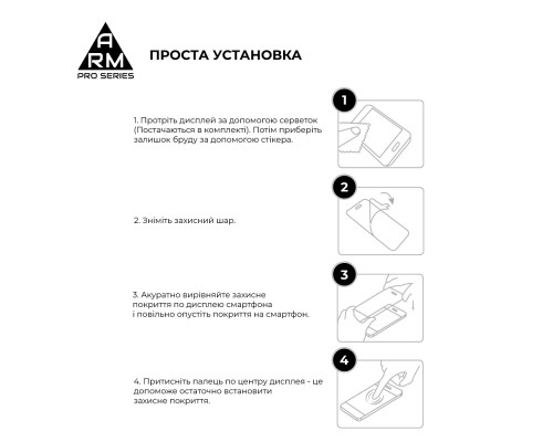 Скло захисне Armorstandart Pro Xiaomi Redmi Note 14 5G Black (ARM83175)