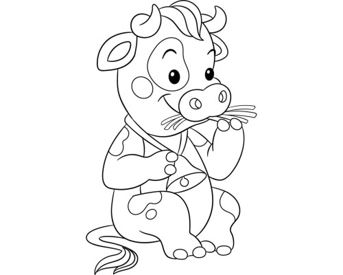 Картина по номерам ArtCraft Корівка 25х30 см (15078-AC)