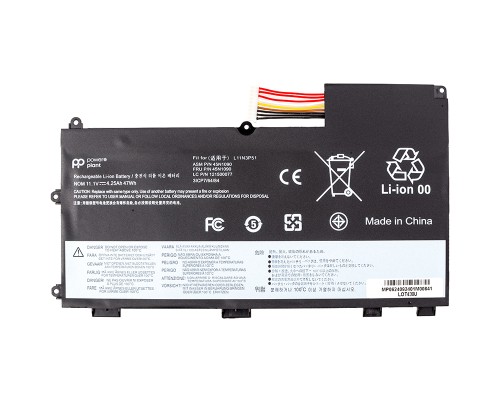 Акумулятор до ноутбука LENOVO ThinkPad T430U (LOT430U) 11.1V 4250mAh PowerPlant (NB482641)