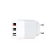 Зарядний пристрій XO QC 3.0 L72 30W (18W/1USB + 2.4A/2 USB) + cable Lightning White (XO-L72i-WH)