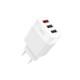 Зарядний пристрій XO QC 3.0 L72 30W (18W/1USB + 2.4A/2 USB) + cable Lightning White (XO-L72i-WH)